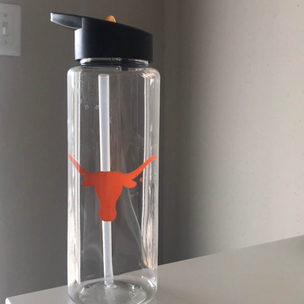 University of Texas Water Bottle w/ Straw